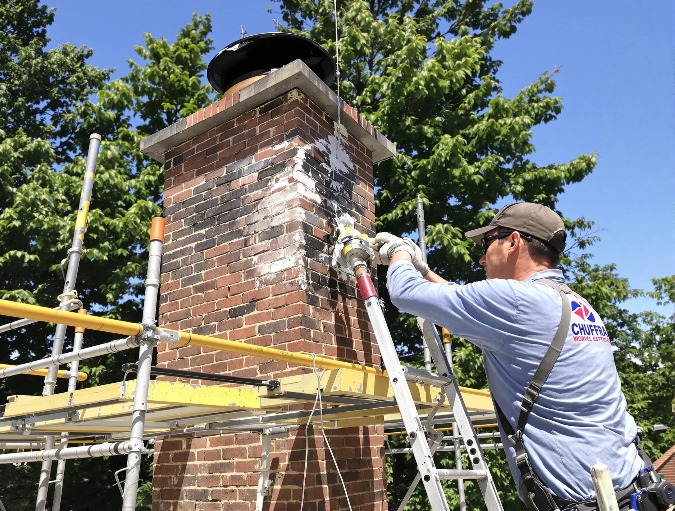 Structural chimney repair by Forestdale Chimney Sweep in Forestdale, AL