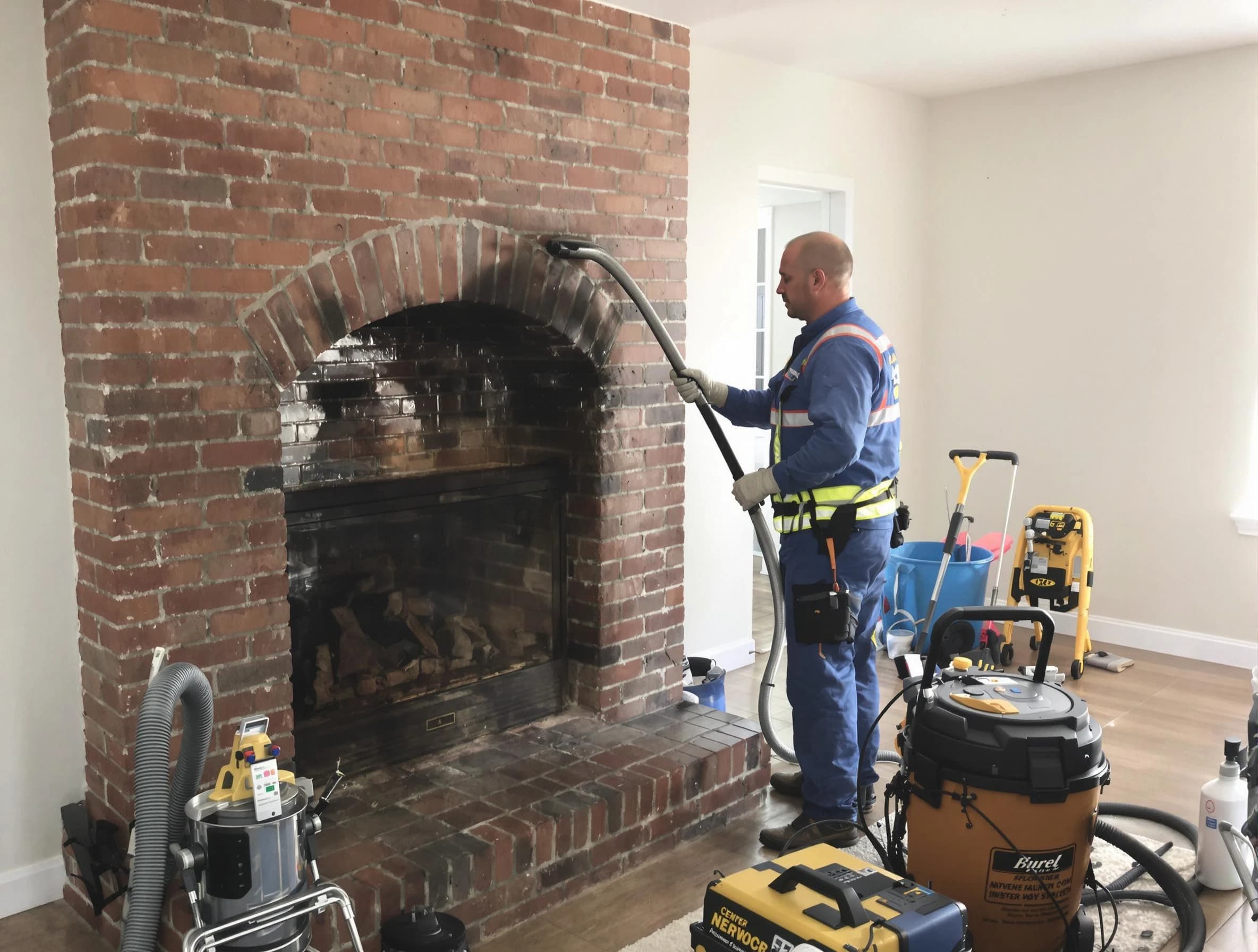 Forestdale Chimney Sweep expert performing detailed chimney sweep in Forestdale, AL
