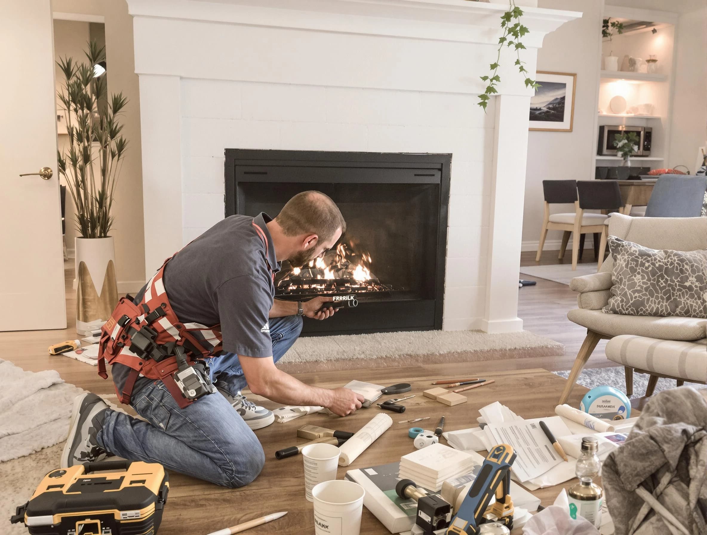 Forestdale Chimney Sweep performing fireplace repair in Forestdale, AL