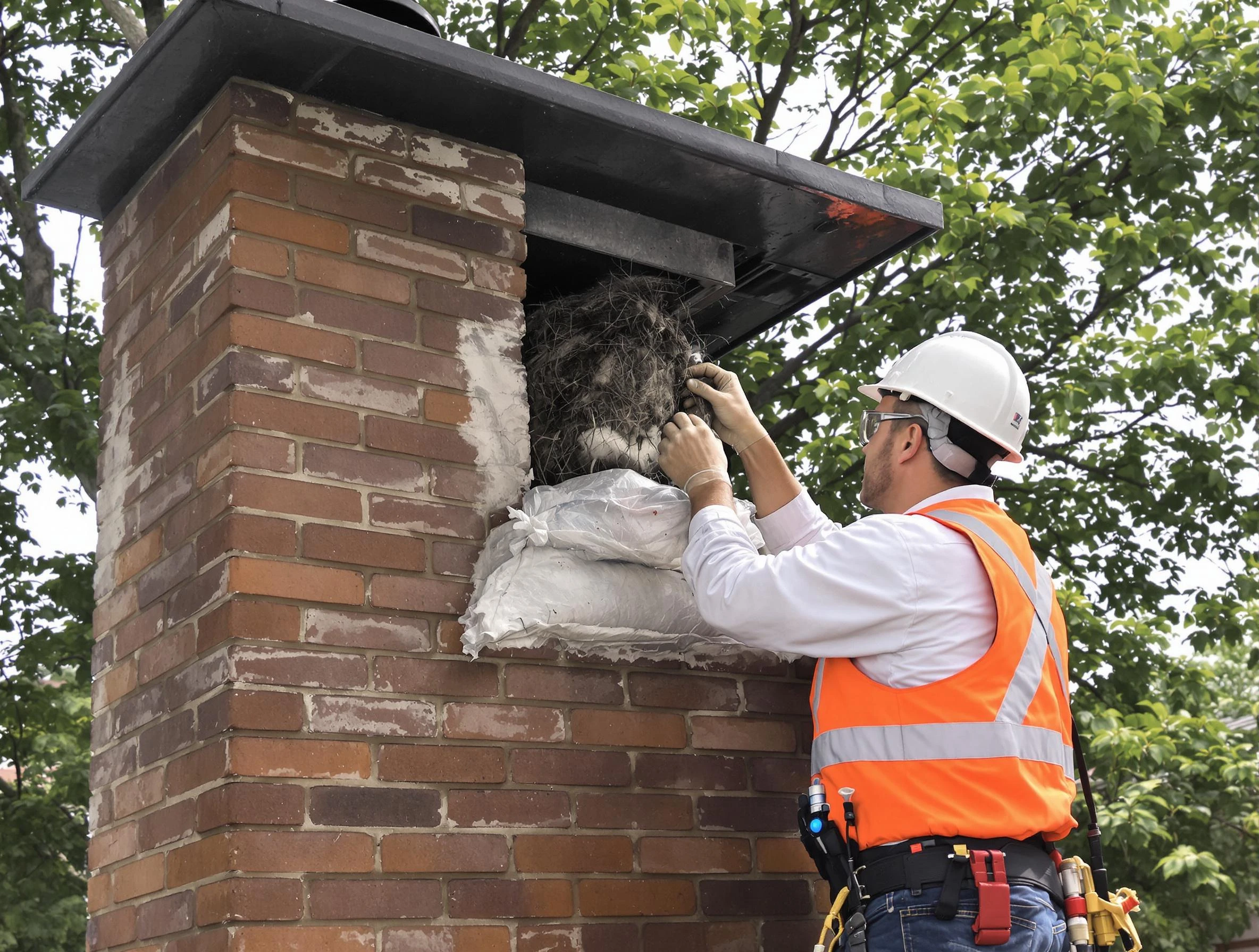 Humane removal of debris and animals by Forestdale Chimney Sweep in Forestdale, AL