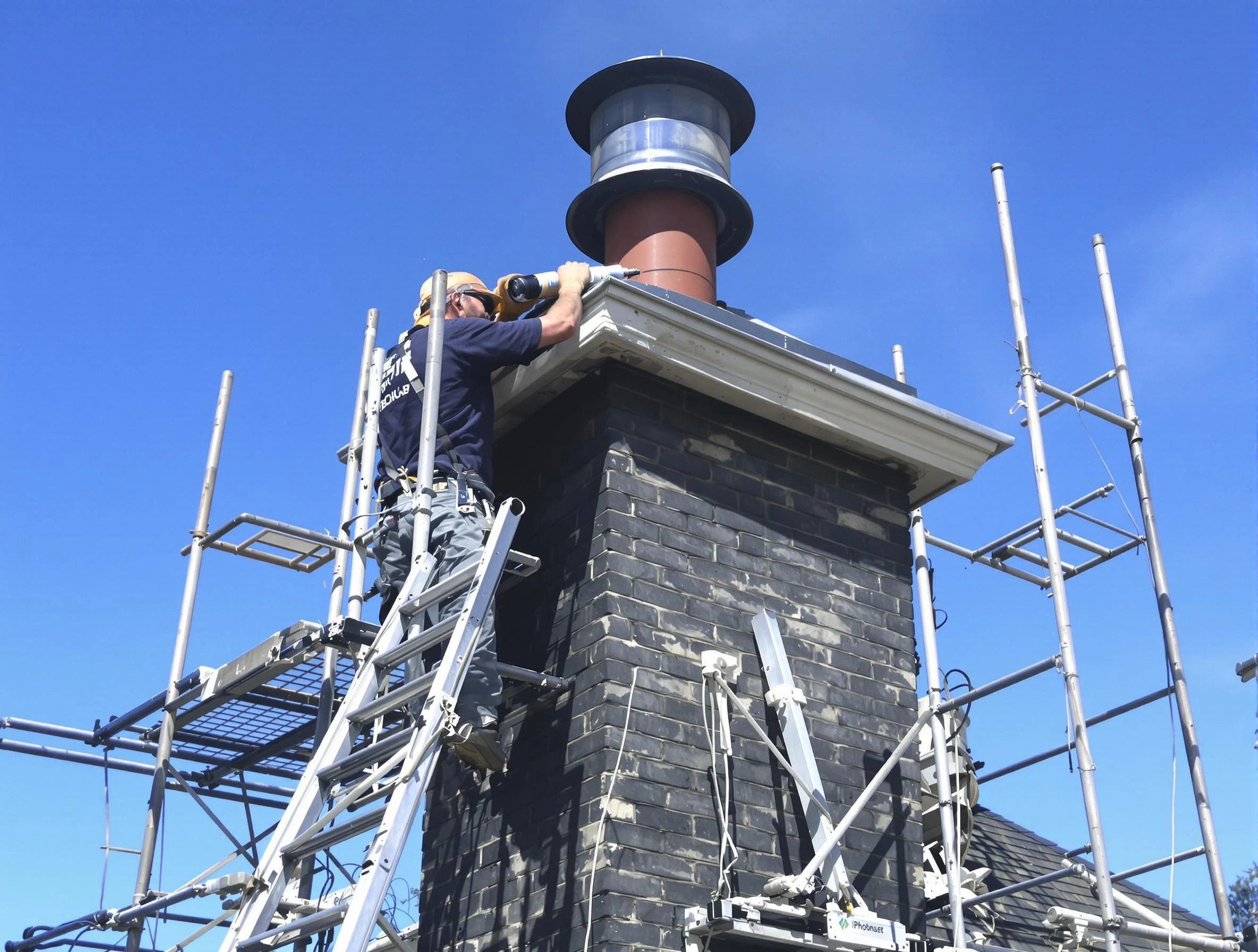 Sturdy chimney crown finished by Forestdale Chimney Sweep in Forestdale, AL